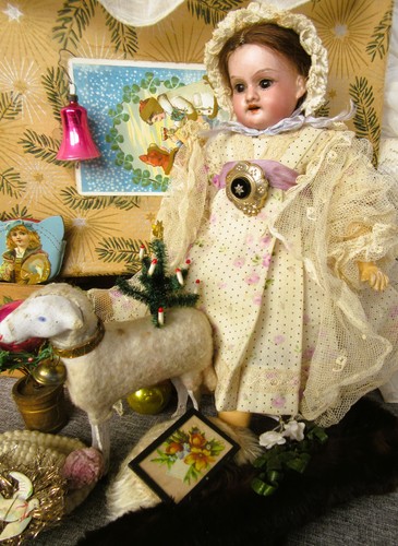 Antike porzellankopfpuppe - antike,