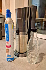 SodaStream CRYSTAL Trinkwassersprudler 1 Glaskaraffe - 1 CO2 Zylinder Top!