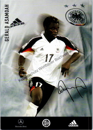 Autogrammkarte gerald asamoah - gerald,