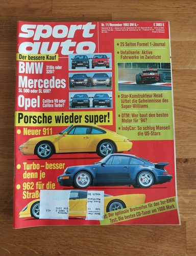 Sport auto 1993 porsche - auto,