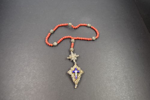 Antiker rosenkranz silber - antiker,