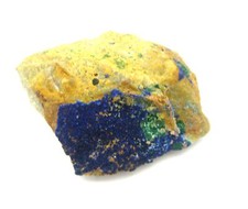 Rohstein Azurit-Malachit auf