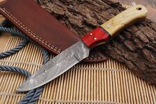 Damast  Messer, sehr schönes Hand geschmiedetes Damast Jagd Messer 4221