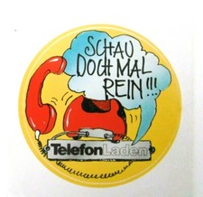 Werbe-Aufkleber Telefon Laden