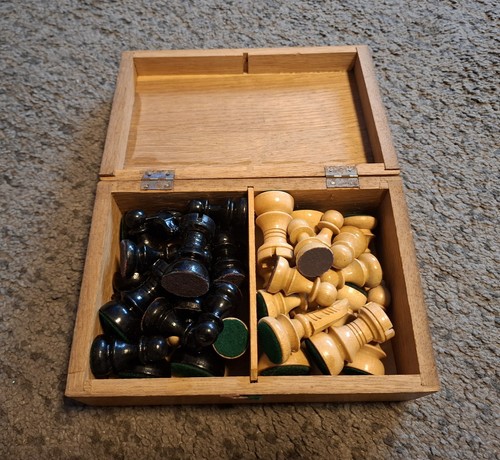 Schach set holz inkl - schach, schachtel
