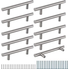 Schrankgriffe edelstahl 128mm - edelstahl,