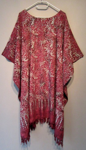 Kaftan tunika lang burgund rot - lang,