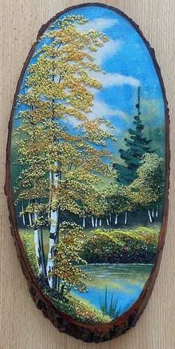 Bild birkenlandschaft am - -,