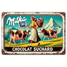 Blechschild milka schokolade - milka,