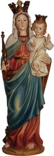 Heiligenfigur Madonna 42 cm handbemalt Polyresin mit Krone