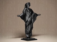 Modern Geometric Jesus Statue | Minimalistische Jesusfigur | Zeitgenössische chr