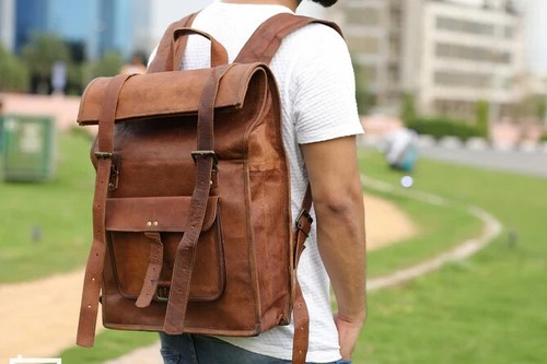 Ziegenleder rucksack backpack - ziegenleder,