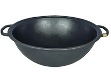 B-Ware Gusseisen Wok Kasan 12 L Liter Kazan Campingtopf Kessel Schwenktopf dutch