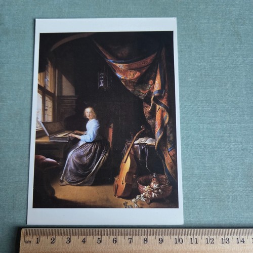 Vintage postkarte eine dame - eine,