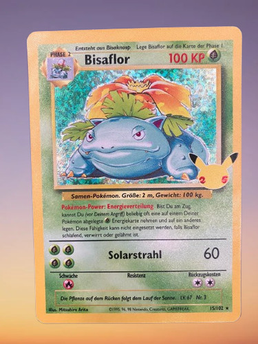 Pokémon karte bisaflor holo - pokémon,