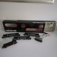 Märklin Spur H0 2854 Dampflok mit Güterwagen Set "Mannesmann" OVP   Vitrine