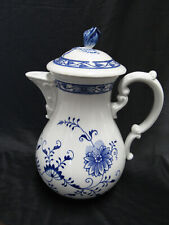 HUTSCHENREUTER KAFFEEKANNE -Vintage Porzellan  Zwiebelmuster, um 1960, Top neu