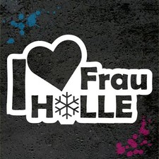 I love Frau Holle Aufkleber