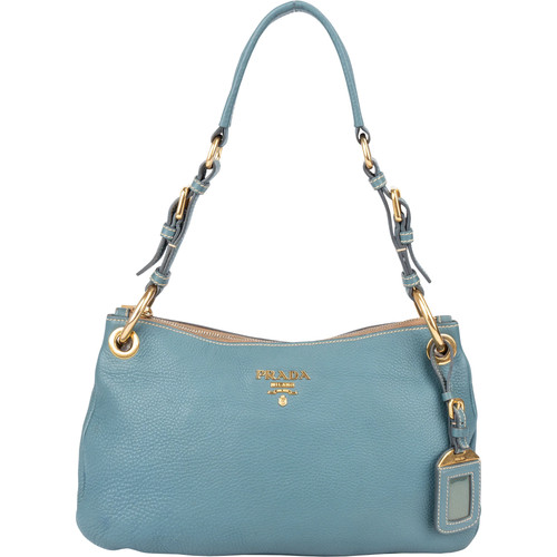 Prada blue leather cleo - blue,