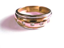 Ring Gold 585 bicolor mit