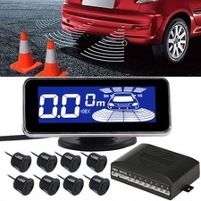 LCD Einparkhilfe 8 Sensoren zum Nachrüsten Parkhilfe Rückfahrwarner PDC DE