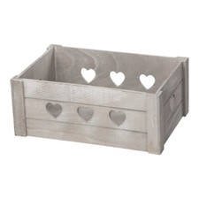 Deko Holzkiste grau 29 cm