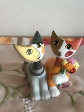 Goebel Rosina Wachtmeister zwei Katzen mit Blumenstrauß ♥ RARITÄT ♥ wie NEU ♥ 