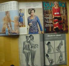 Burda Moden 11/71 Weihnacht Puppen-Kleider Abendmode Mieder Corselet sexy 70er J