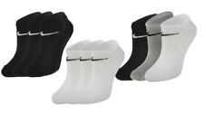 Nike Sneaker Socken Füßlinge 6, 9, 12, 15 Paar schwarz, weiß, grau Größe 34-50