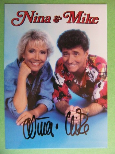 Autogrammkarte nina mike - autogrammkarte, &