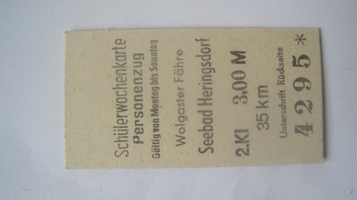 Ddr fahrkarte reichsbahn - ddr,