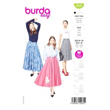 Burda Style Schnittmuster Nr. 5690 - Rock - Tellerrock mit variablem Bund