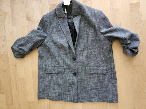 Grauer blaser jacke c - grauer, gr.