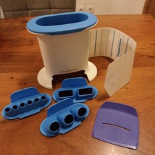 TUPPERWARE D203 TUPPER MULTI-PRESSE BLAU WEISS TEIGPRESSE  Kroketten 