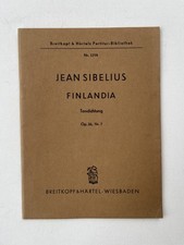 Noten . Sibelius. Finlandia