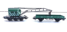 Märklin H0 4671 Kranwagen mit Schutzwagen, DB, ohne OVP # 4726
