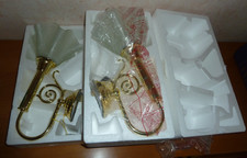 2 xPartylite Paragon Wandleuchte Messing Kerzenleuchter Teelichthalter Votiv NEU