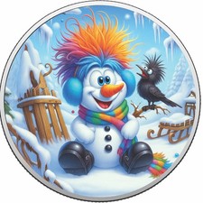  Frosty in Full Colour 1oz Fine Silver Coloured Coin