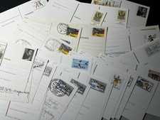 Ca. 40 Ganzsachen Bund mit Sonderpostwertzeichen, Meist **, DM-Zeit