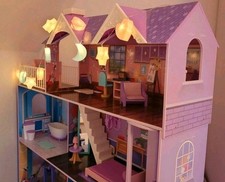 XXL Puppenhaus Holz, stabiler als ein Barbiehaus 1,63 cm hoch