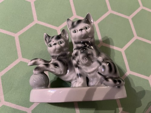 Porzellanfigur katzen 50er - porzellanfigur, katzen,