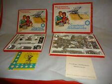 DDR Metallbaukasten Elektromechanische Metallbaukasten 2 x  wie NEU