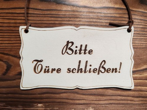 Türschild bitte türe - türschild,