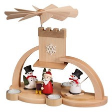 Bogenpyramide Schneemann mit