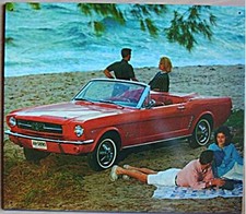Retro Reklame Blechschild Oldtimer Ford Mustang Cabrio   40x33cm