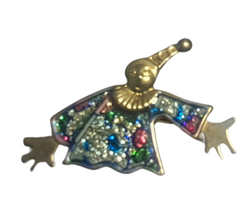 Vintage clown harlekin brosche - harlekin,
