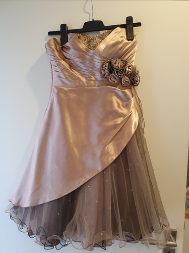 Ballkleid gold bronze damen - ballkleid,