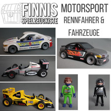 Playmobil Rennfahrer und Fahrzeuge Rennwagen Bike Formel 1 Motocross Auto Sport