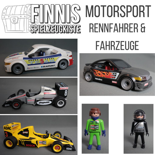 Playmobil rennfahrer und - rennfahrer,