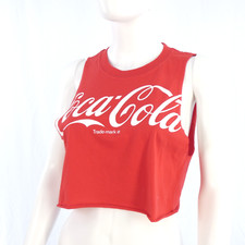 Coca Cola T Shirt Crop Top Rot